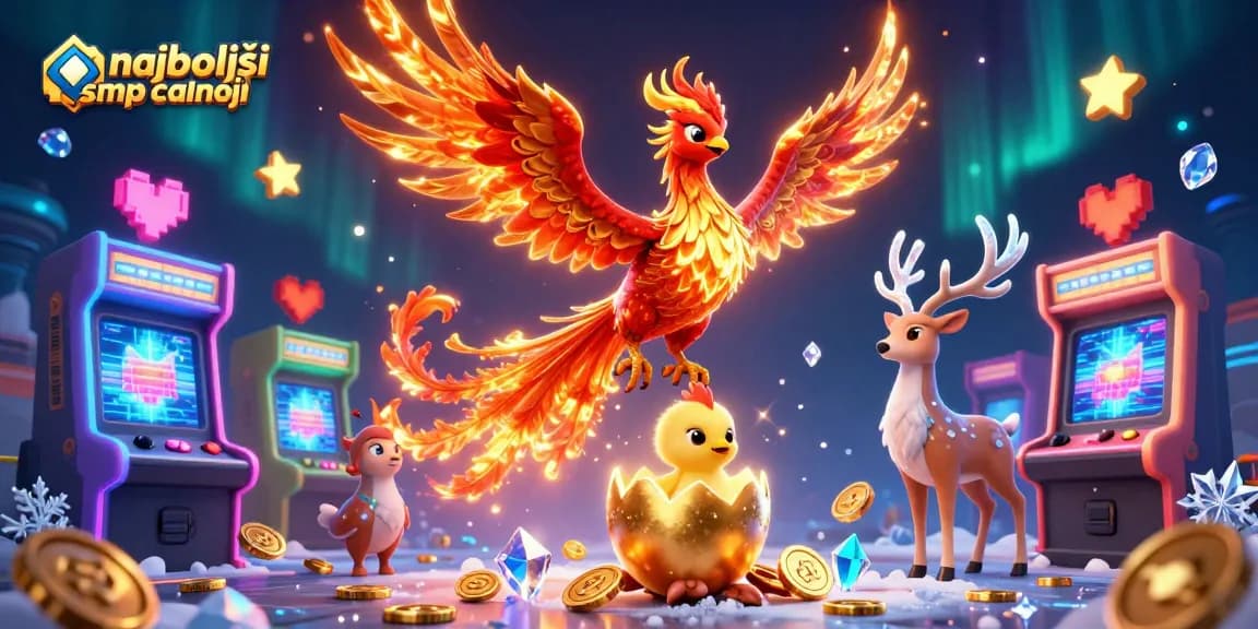 Odkrijte najboljši spletni casinoji s fascinantno ilustracijo, ki vključuje fantastične elemente iger.
