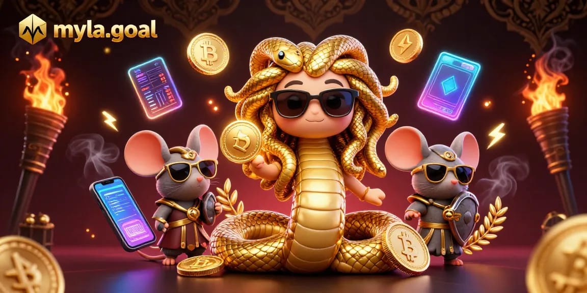 Engage in myla-goal while enjoying a colorful, dynamic scene of casino elements and fun characters.