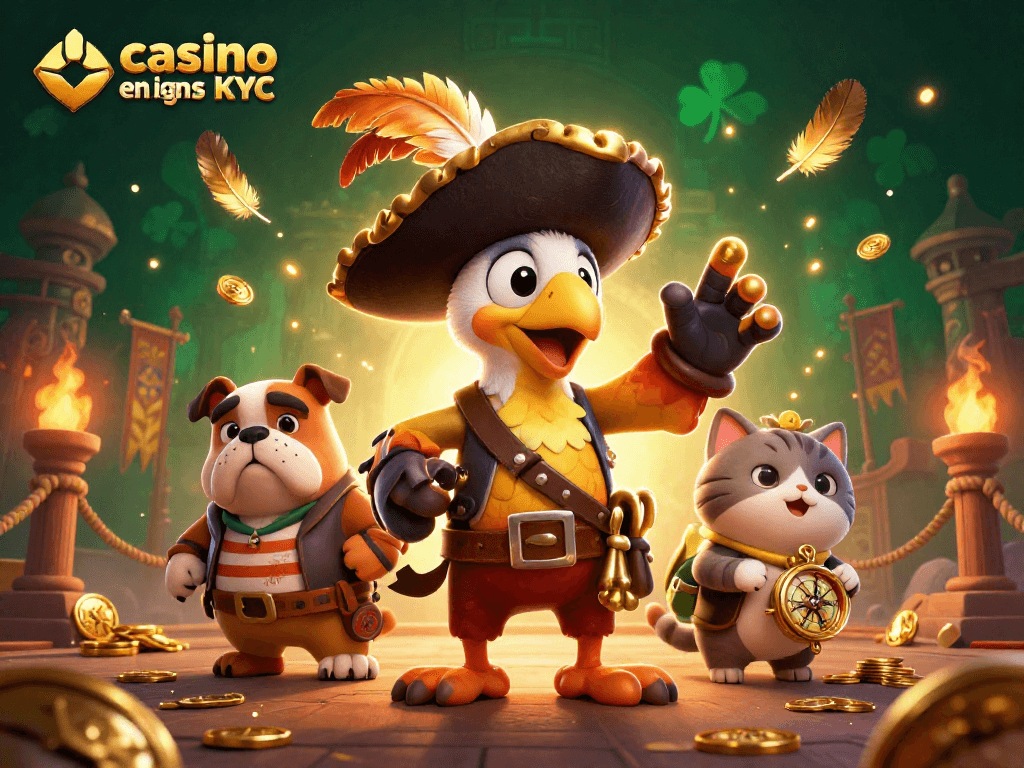 Profitez de l'adrénaline du casino en ligne sans KYC avec une illustration dynamique captivante.