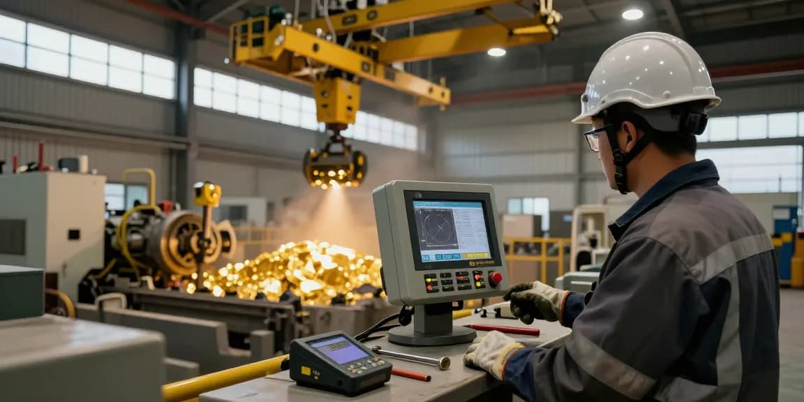 NAGA2000 machinery in action during gold mining inspection, showcasing operational precision and industrial expertise.