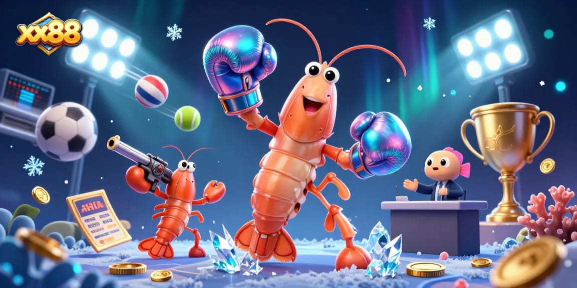 Experience the thrilling action of xx88 with a vibrant scene showcasing competitive sports betting elements.