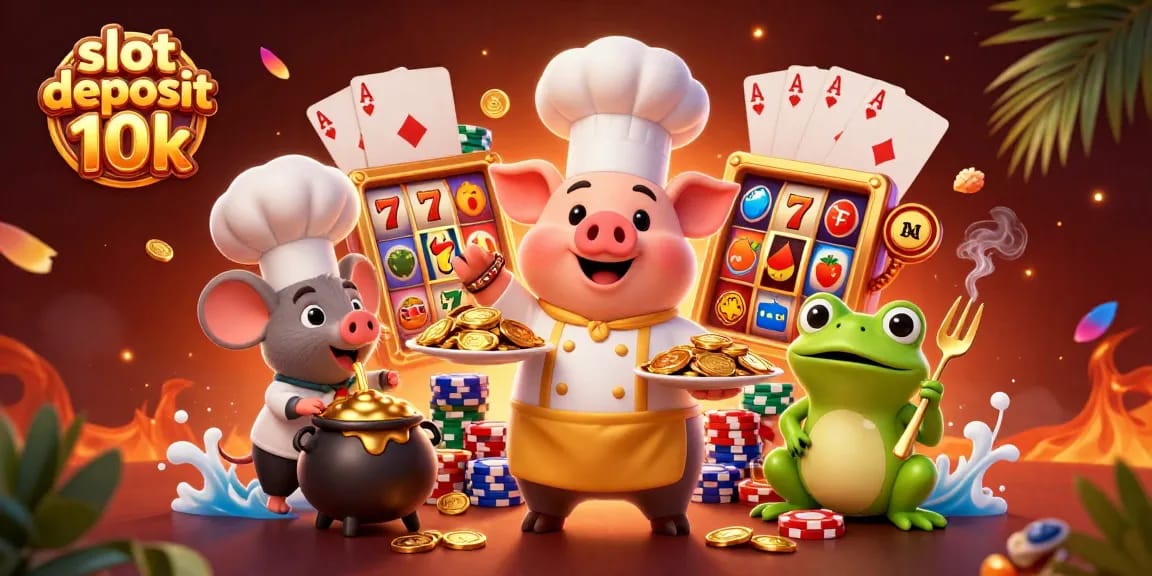 Tarik perhatian dengan slot deposit 10k yang menguntungkan dalam ilustrasi kasino yang penuh warna.