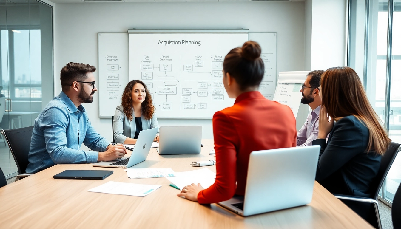 Enhance Acquisition Planning efficiency through collaborative strategies in a business meeting.