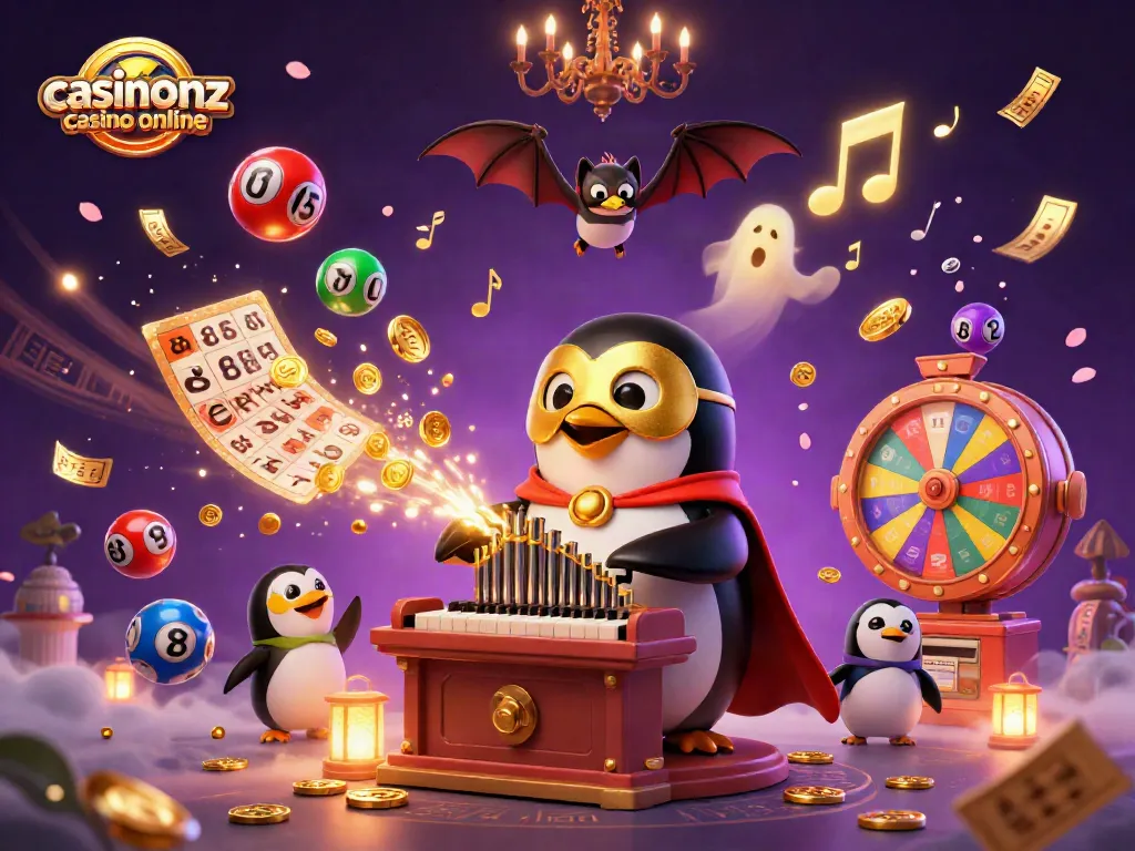 Experience the thrill of casinosnz casino online with a vibrant 3D scene showcasing games and excitement.