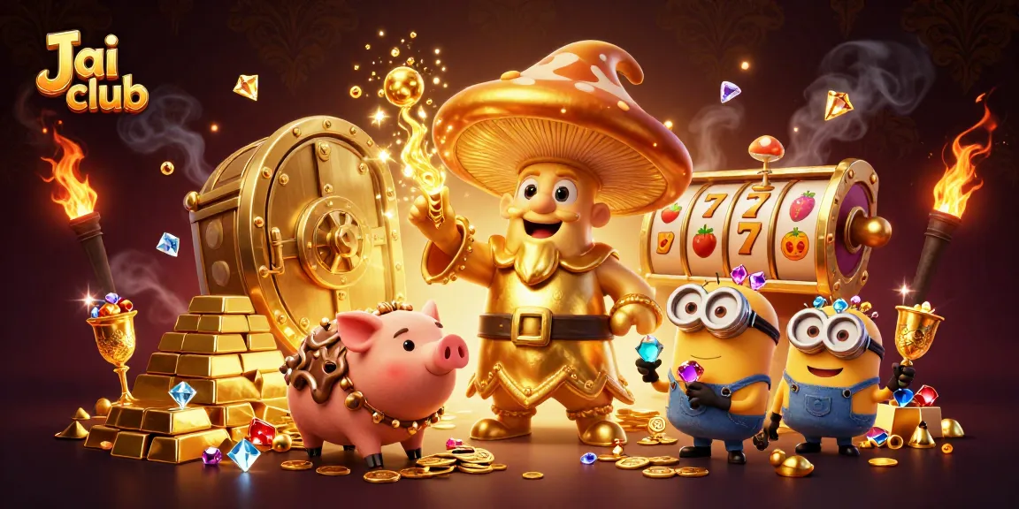 Experience the joy of winning at Jai club with enchanting golden elements and magical characters.