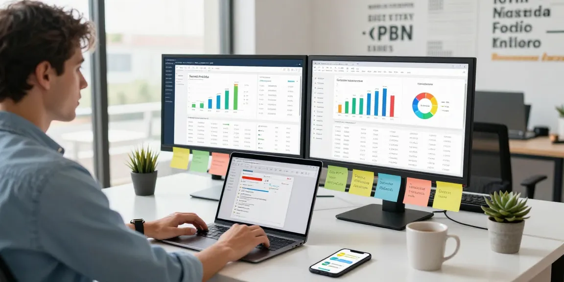 Professional analyzing adult PBN links performance metrics in a digital marketing workspace.