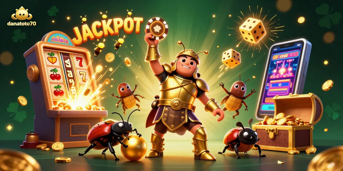 Experience excitement with danatoto70 as the hercules beetle celebrates a jackpot victory!