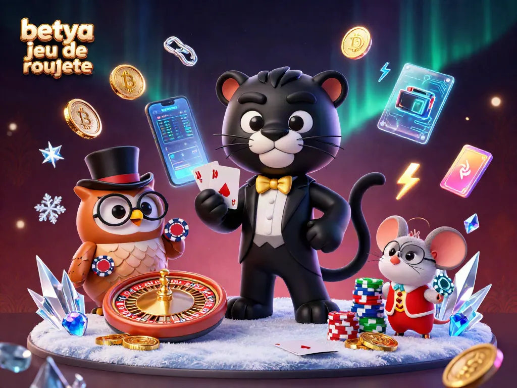 Experience betya jeu de roulette with a stylish panther dealer, casino elements, and vibrant action.