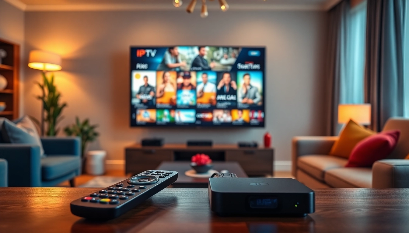 Discover the benefits of an iptv subscription in a modern living room setup.