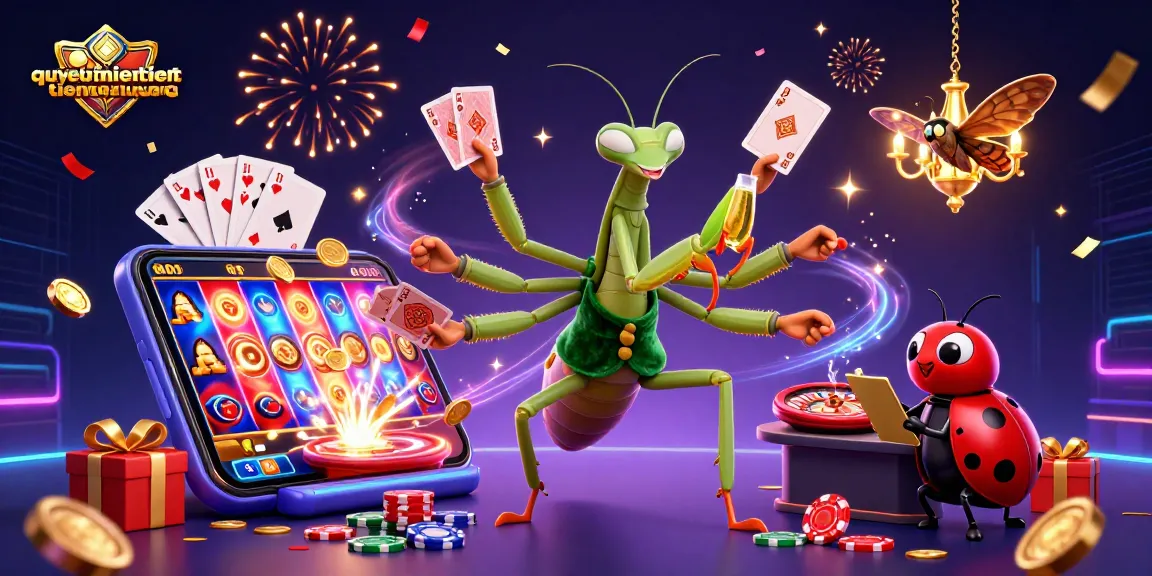 Win big with quyetchientienthuong in this vibrant casino scene featuring playful characters and engaging gaming elements.