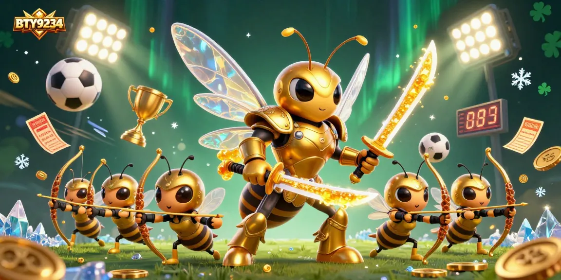 Engage with BTY9234 in a vibrant scene filled with dynamic betting elements and dedicated mascot characters.