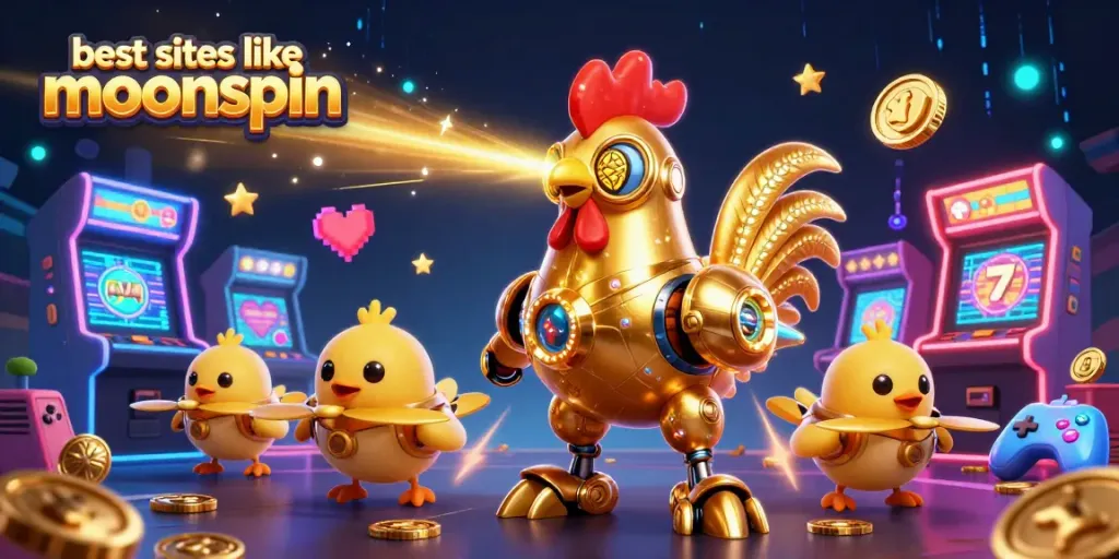 Engage with the best sites like moonspin through exciting 3D casino gameplay featuring vibrant characters and elements.