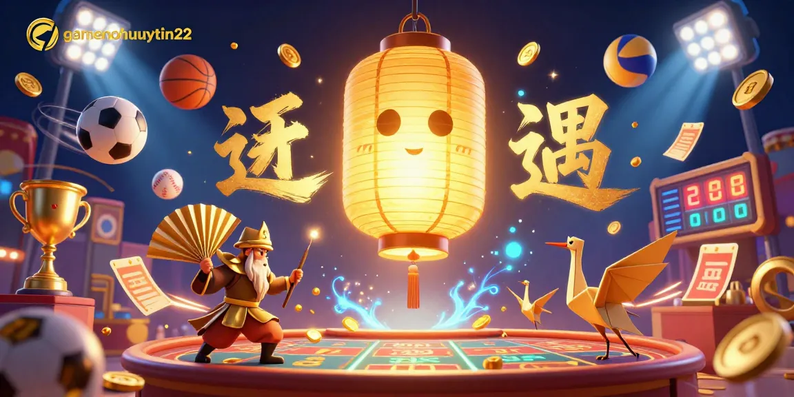 Engage with gamenohuuytin22's thrilling night market casino featuring a golden lantern spirit and dynamic game elements.
