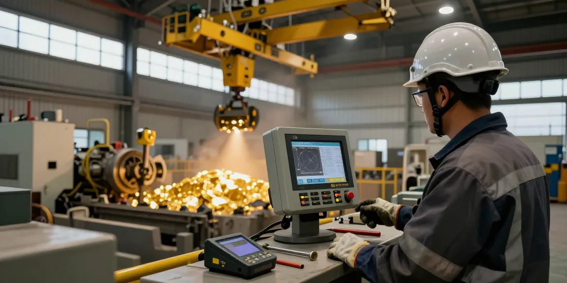 NAGA2000 machinery in action during gold mining inspection, showcasing operational precision and industrial expertise.