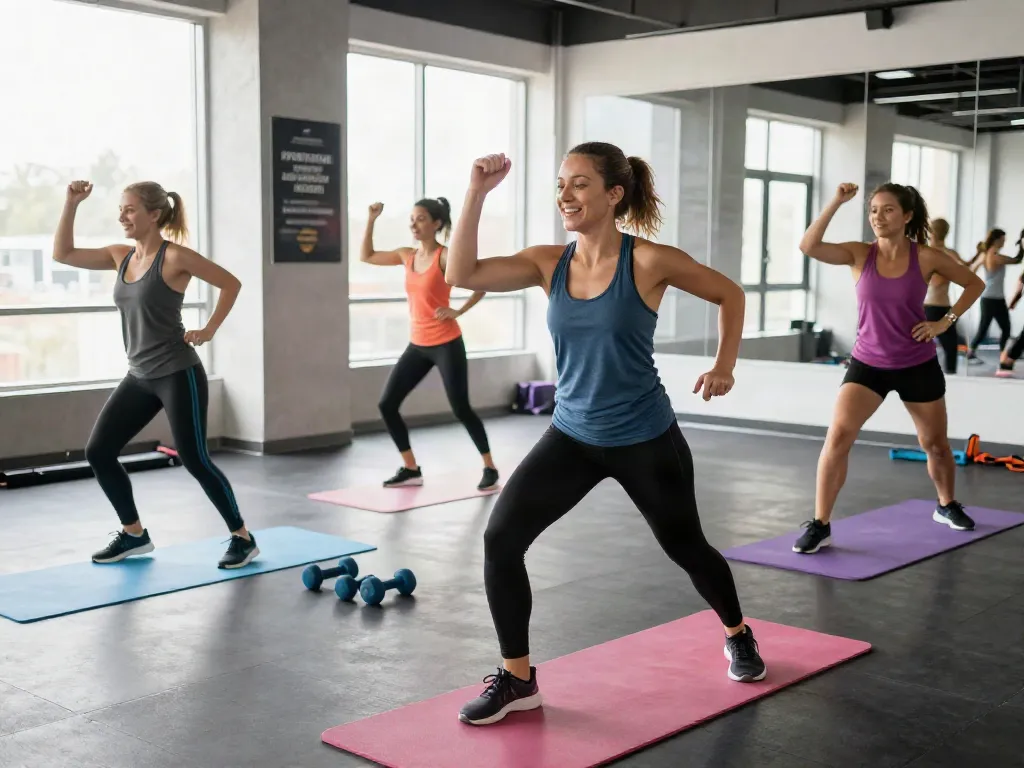 Join the vibrant weight loss class at Noxpeptides, featuring energetic participants and motivating surroundings.