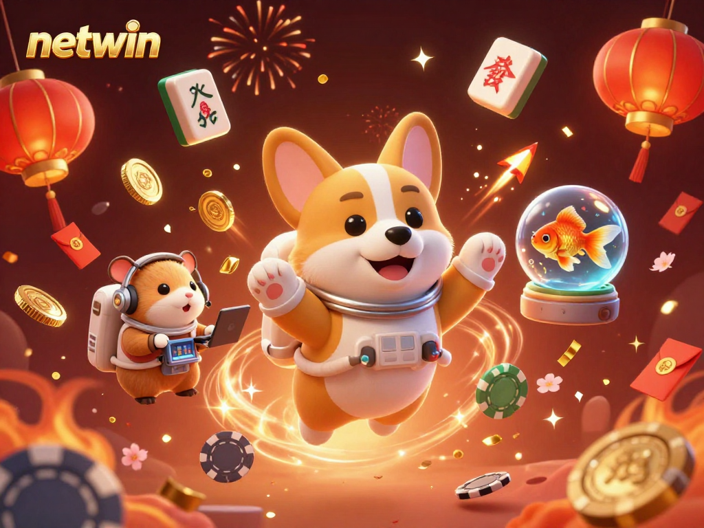 Experience the thrill of gaming with netwin in a vibrant space station casino