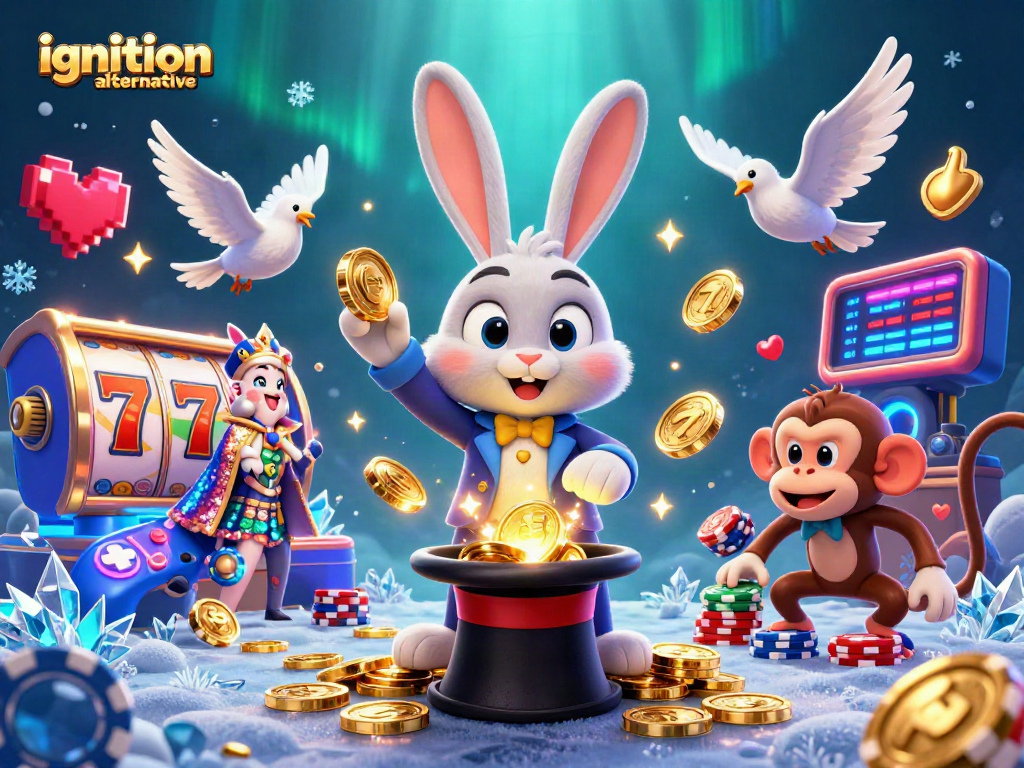 Spin the reels with the ignition alternative featuring magical characters and casino elements.