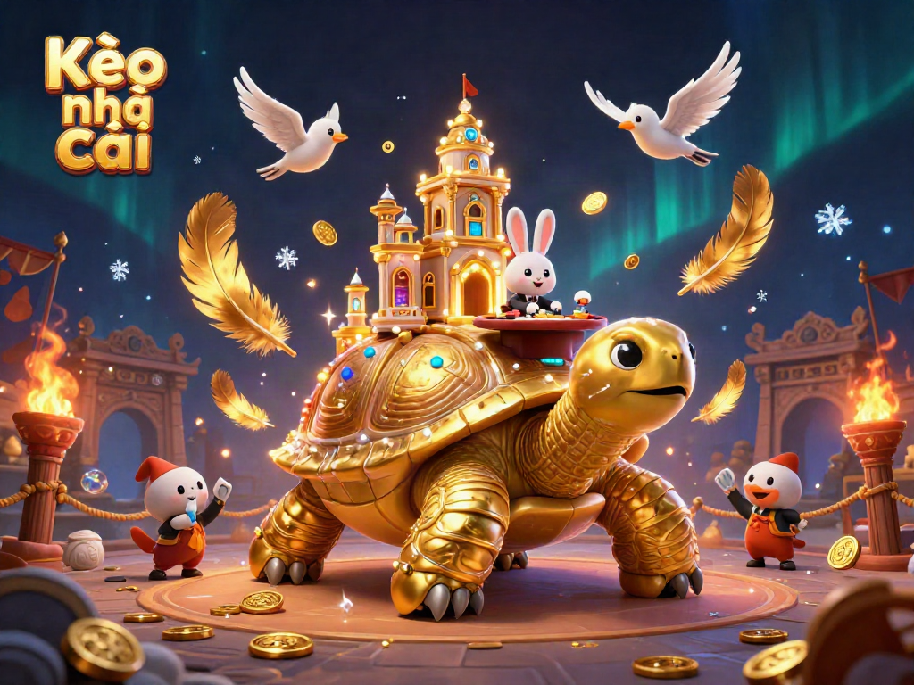 Experience the excitement of Kèo nhà cái with a vibrant casino scene showcasing gold, fortune, and festive energy.