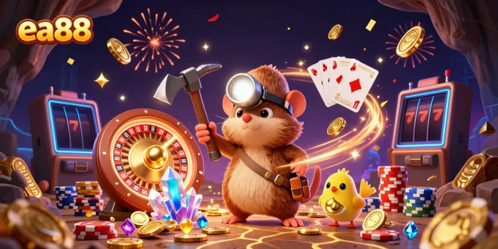 Experience a thrilling ea88 casino adventure with vibrant treasures and festive gaming elements.