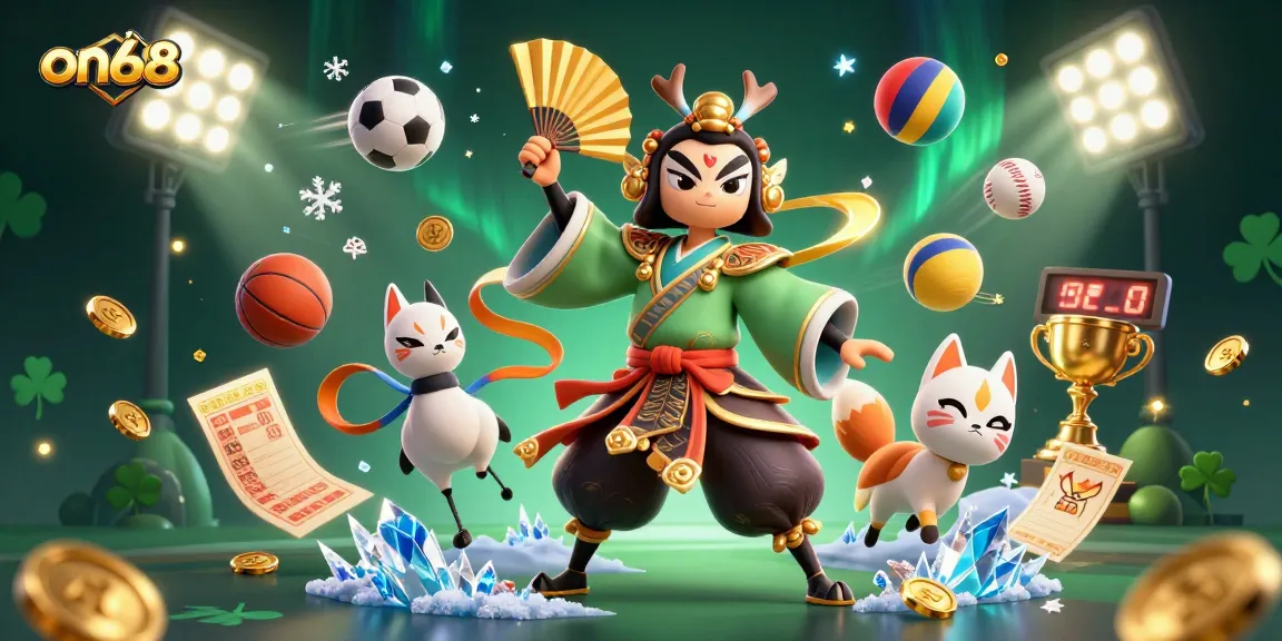 Experience exhilarating wins with on688 through dynamic sports betting action amidst magical elements.