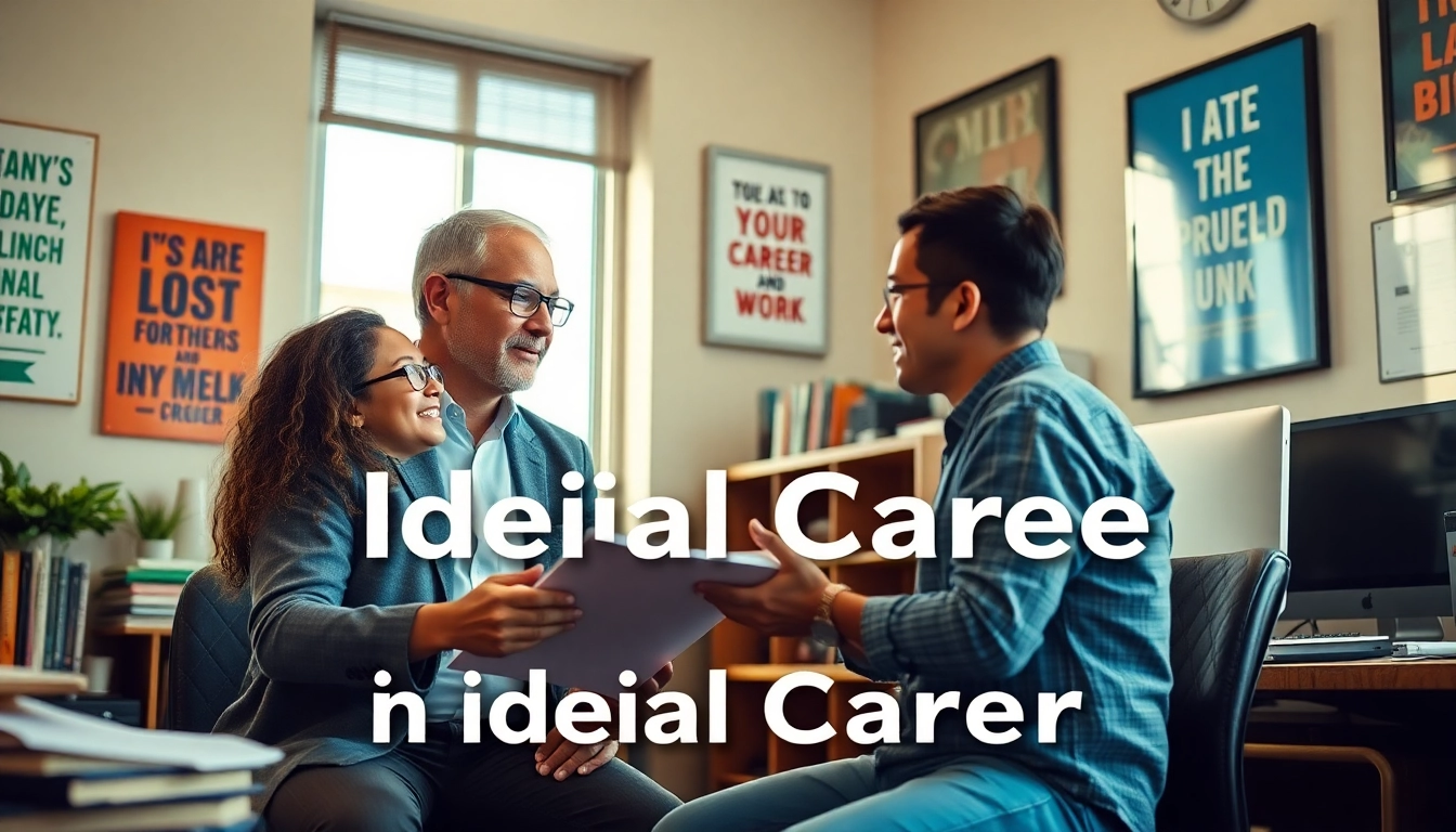 Guidance for your Ideal Career with a professional advisor in a motivational setting.