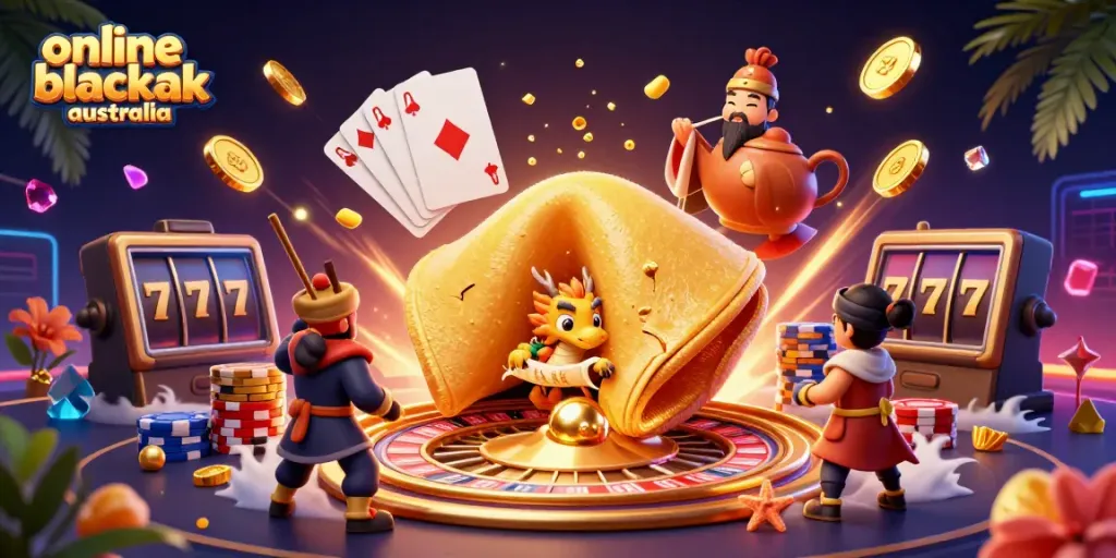 Experience the thrill of online blackjack Australia with dynamic casino elements and enchanting characters.