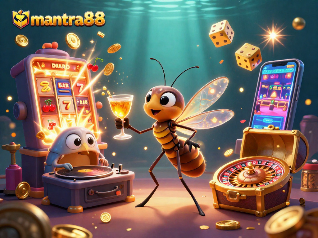 Experience the vibrant action at mantra88, where a lively 3D casino world awaits players with dynamic elements.