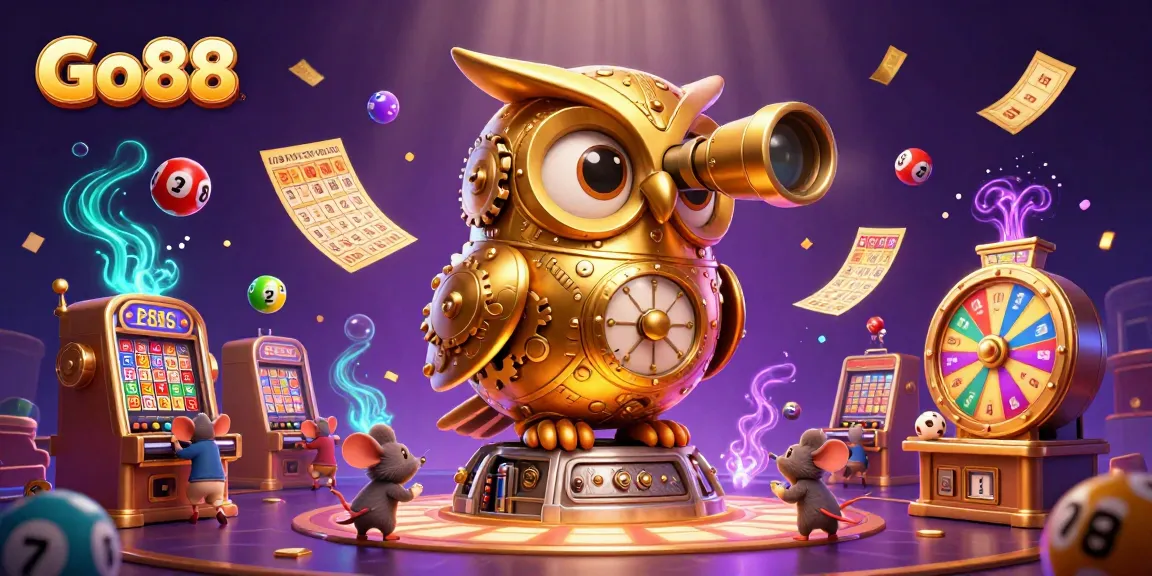 Experience the thrill of Go88's diverse games with vibrant visuals and dynamic elements in this rich casino scene.