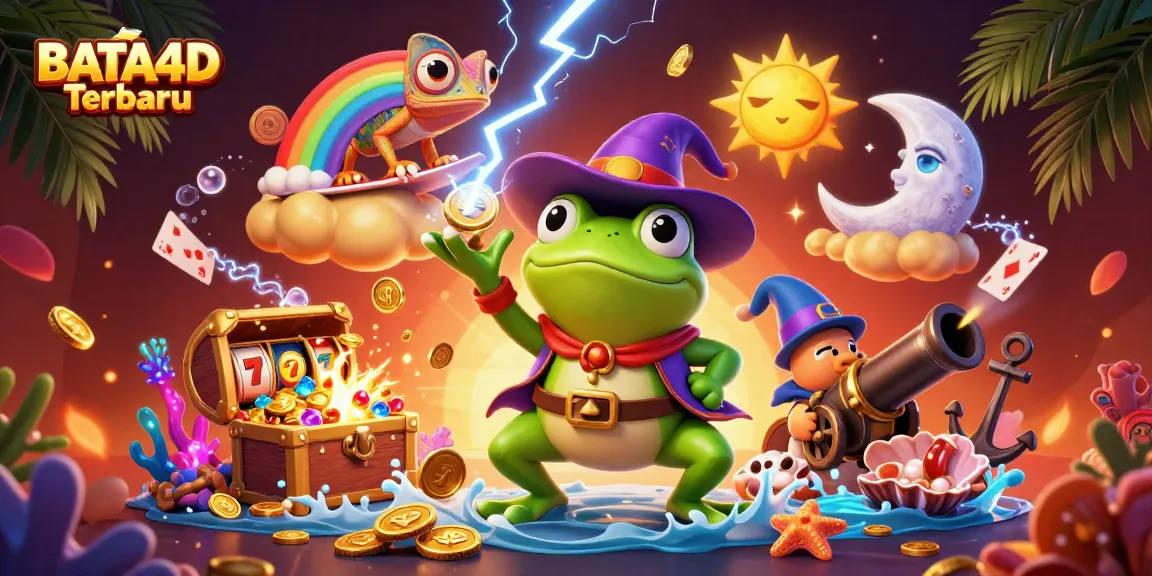 Experience BATA4D Terbaru as the wizard frog conjures a fortune of gold coins and jackpots.