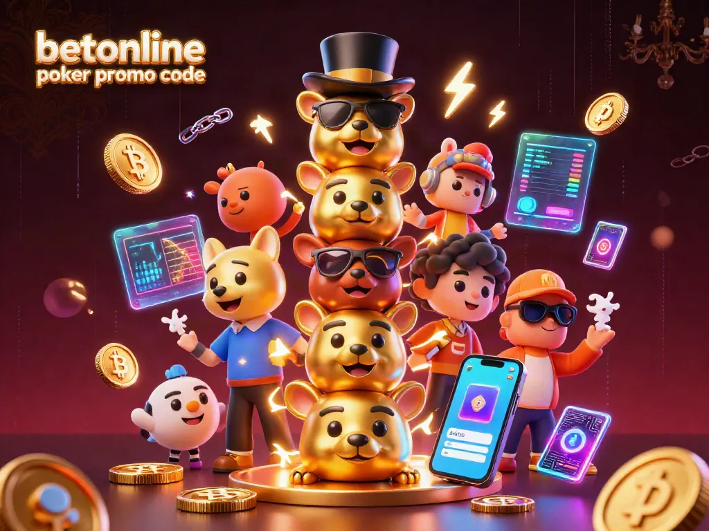 Claim your bonus with the betonline poker promo code in a vibrant casino scene.
