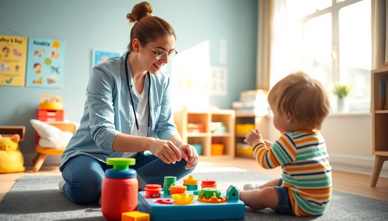 Engaging early intervention ABA therapy session promoting child development.