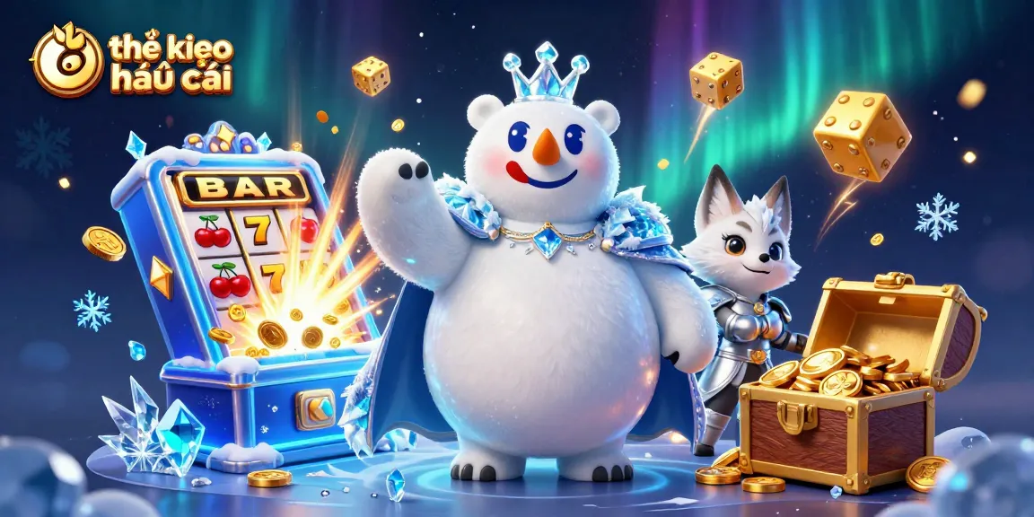 Explore tỷ lệ kèo nhà cái with a dazzling display of 3D casino elements and characters.