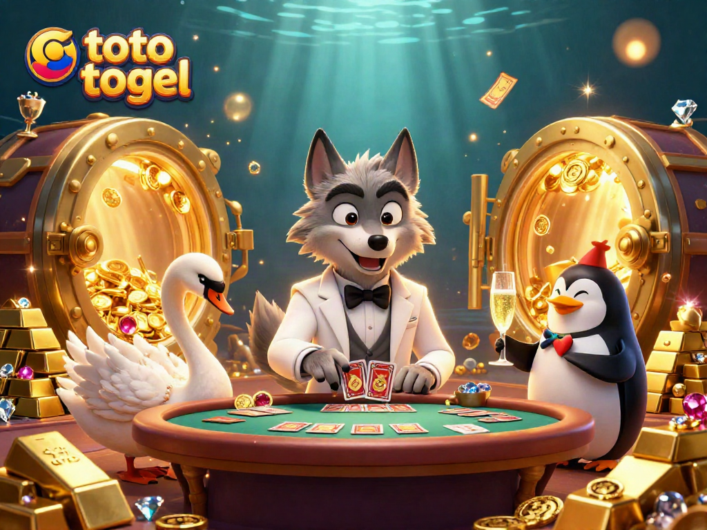 Experience thrilling baccarat action in the vibrant world of toto togel with majestic characters and riches.