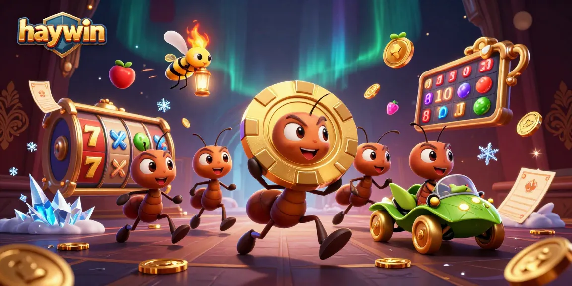 Join the haywin adventure as cartoon ants transport a giant poker chip in a casino heist.