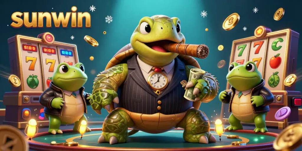 Experience the excitement of sunwin's jackpot thrills with vibrant slot machines and captivating characters.