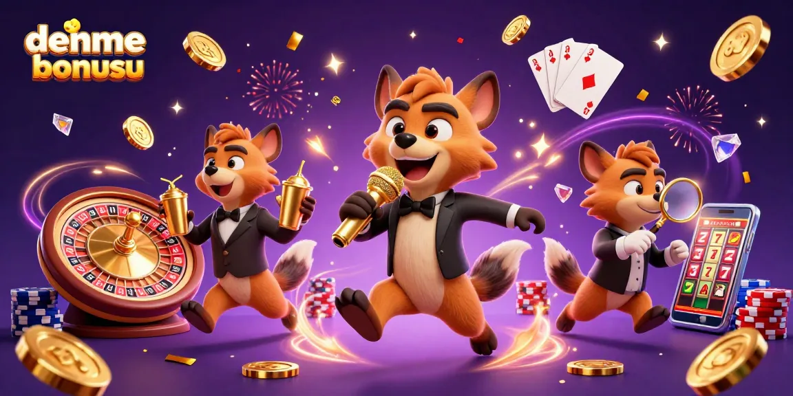 Experience winning with deneme bonusu at vibrant casino fun featuring hyenas.