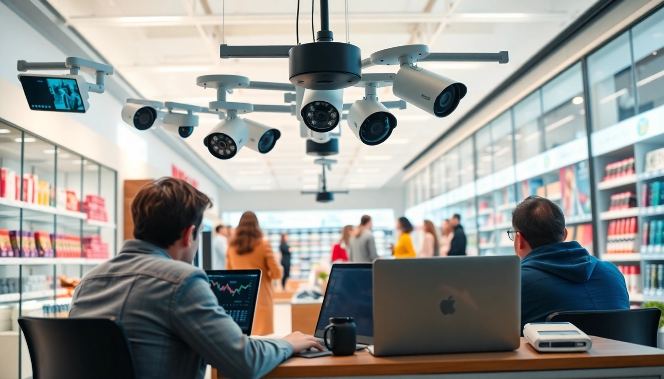 Retail video analytics technology in a store environment showcasing customer insights.